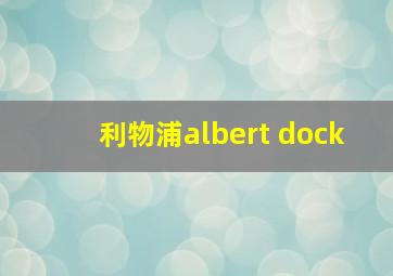 利物浦albert dock